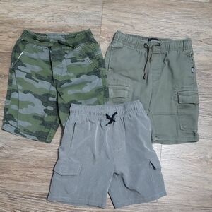 Assorted Boys' Olive Green Elastic Waist Shorts